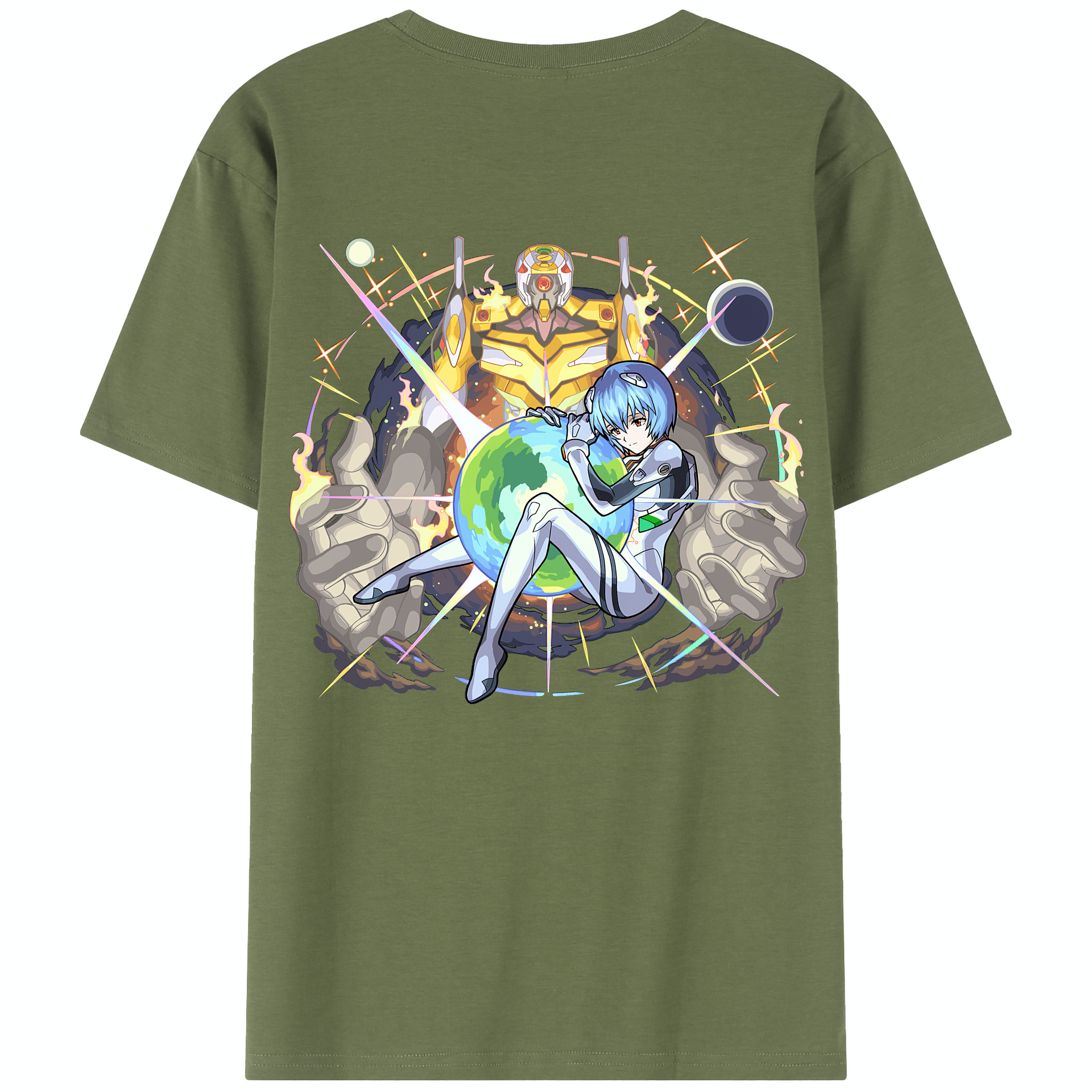 （画像用） EVA 新世紀エヴァンゲリオン 綿100％半袖Tシャツ（背面プリント）